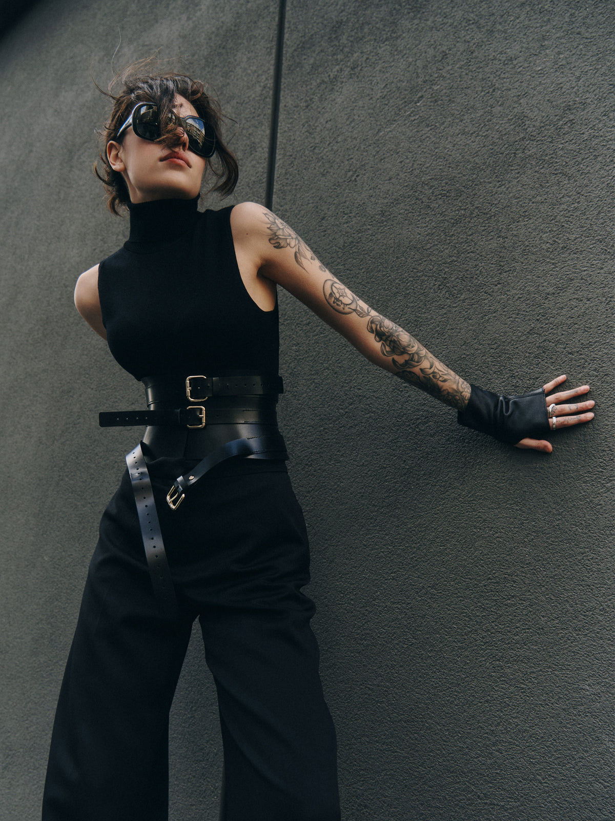 Corset en cuir Houx