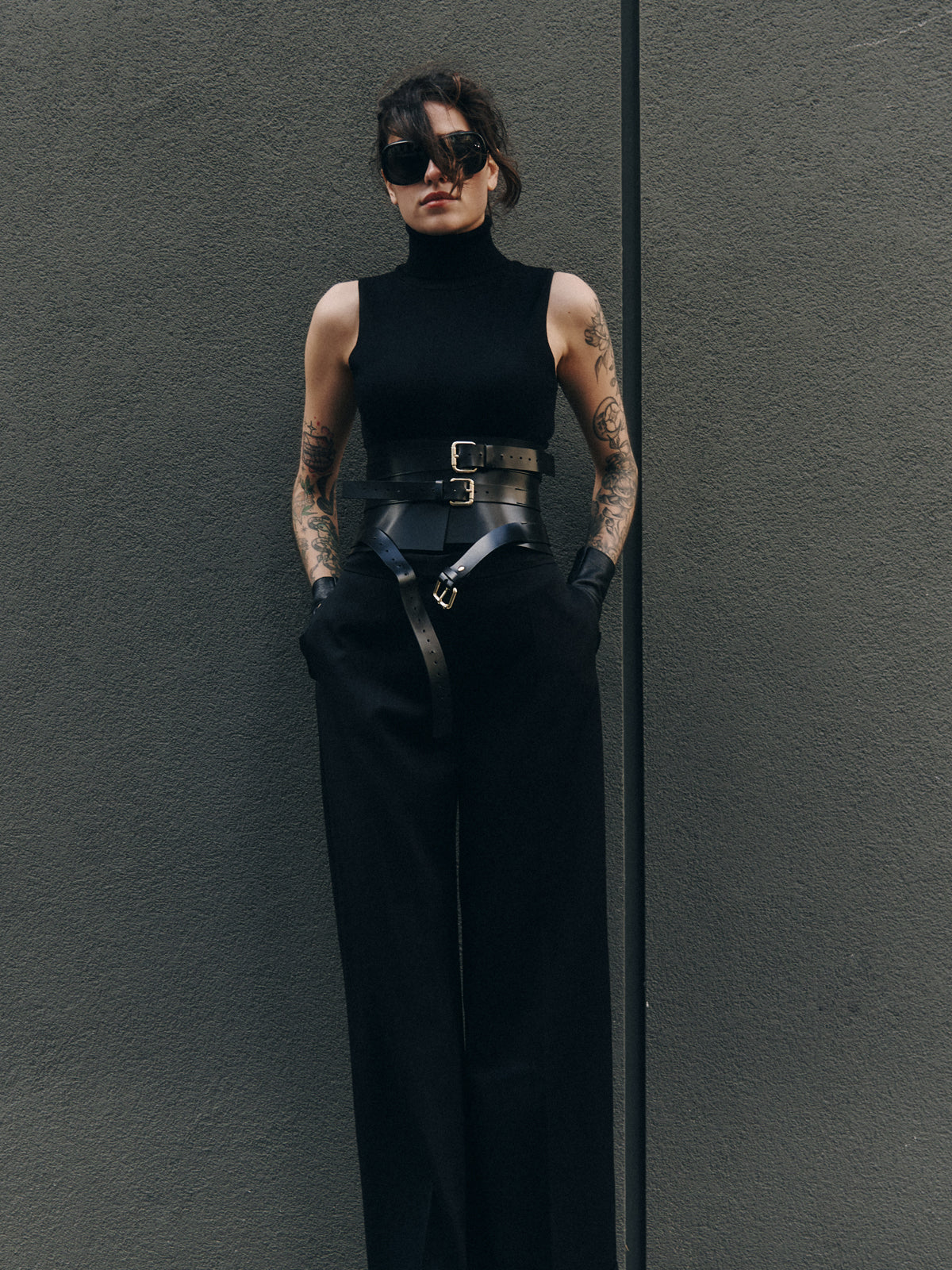 Corset en cuir Houx