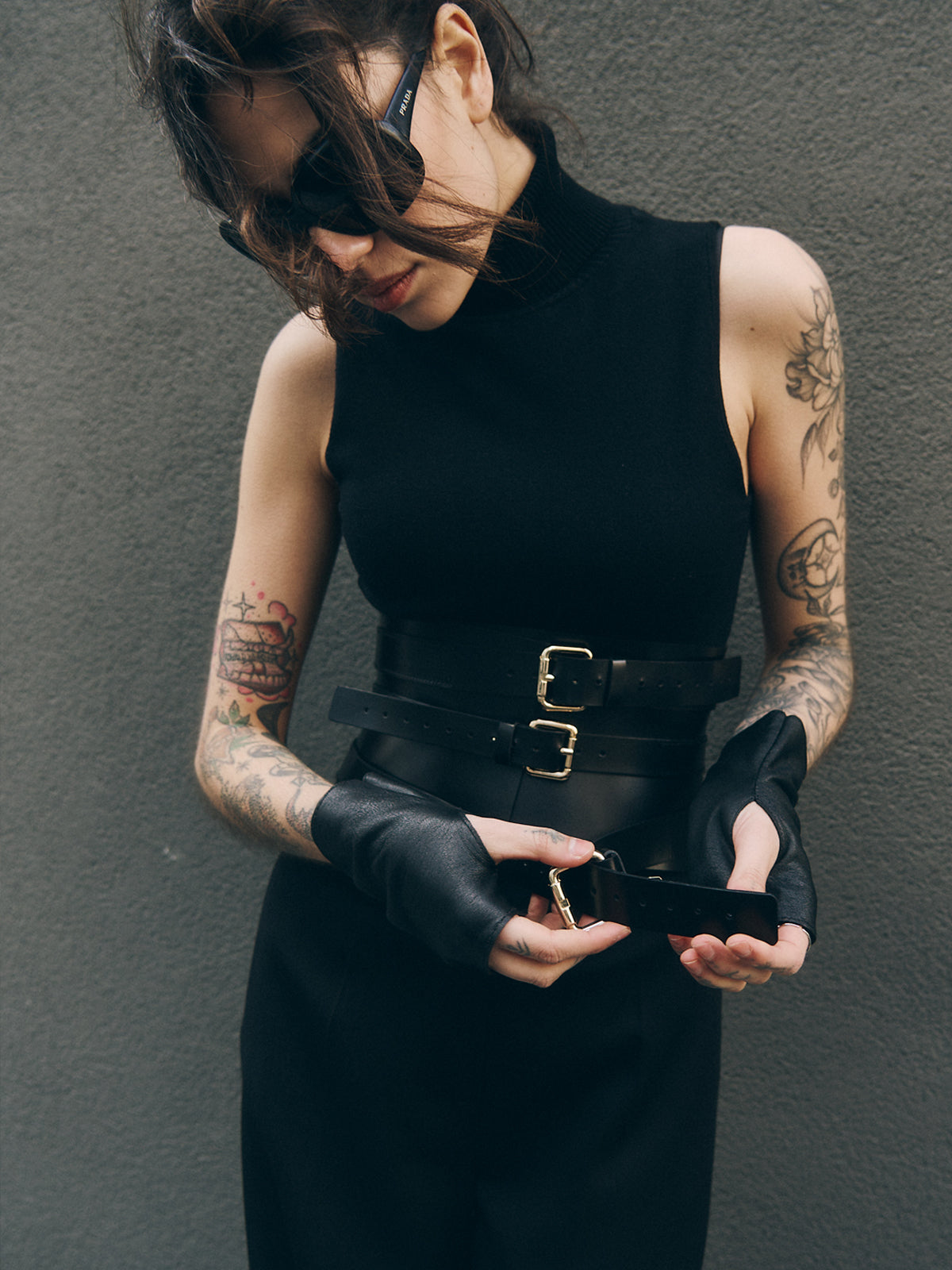 Corset en cuir Houx