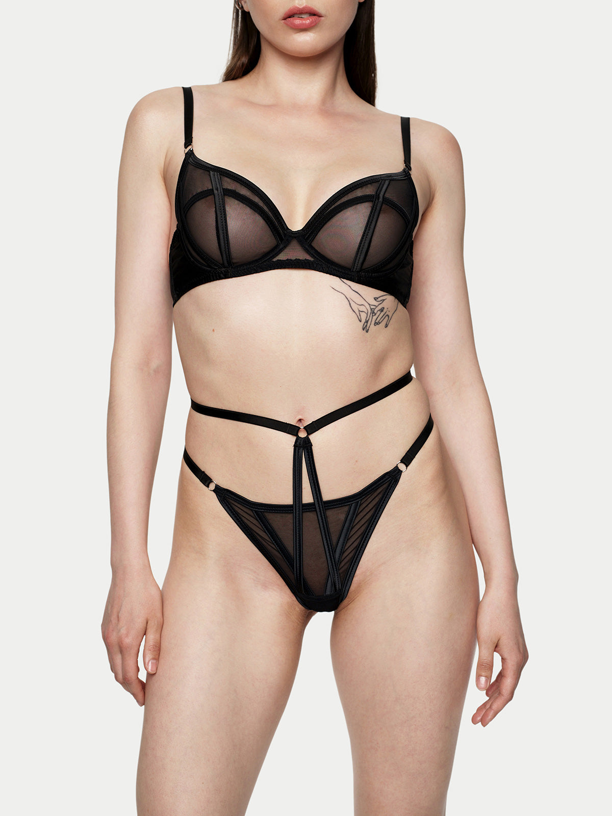 Candie Lingerie Set in Black