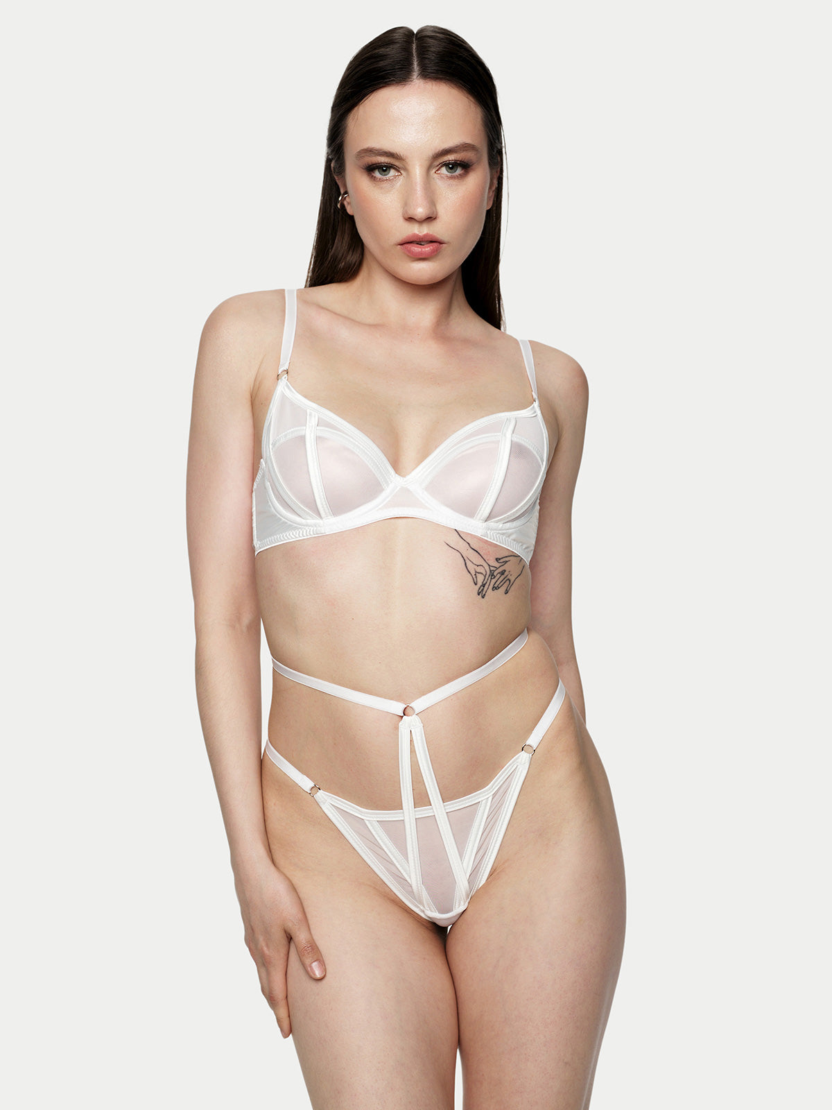 Candie Dessous-Set in Weiß