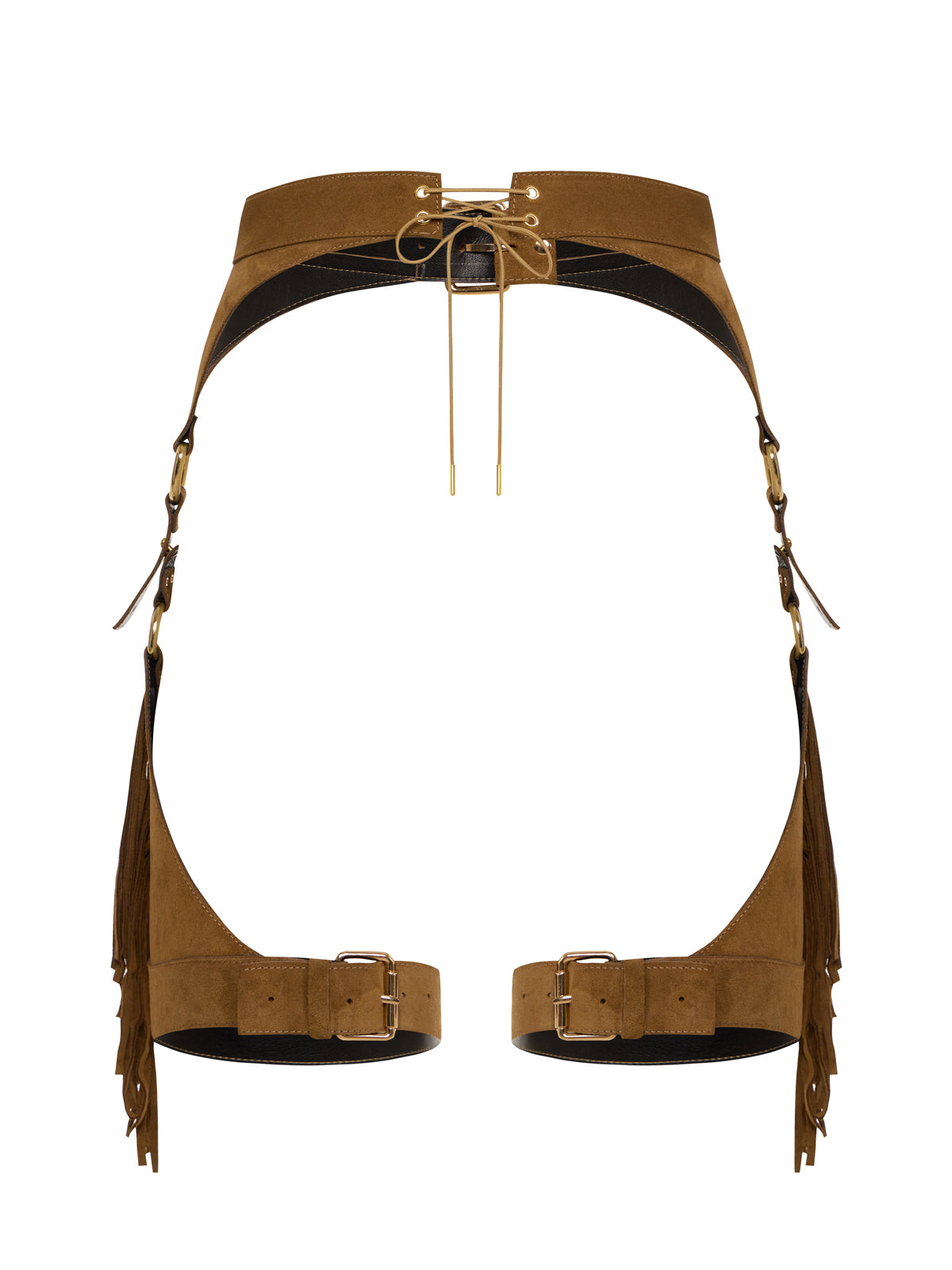 Saddle Up Suede Leather Garters