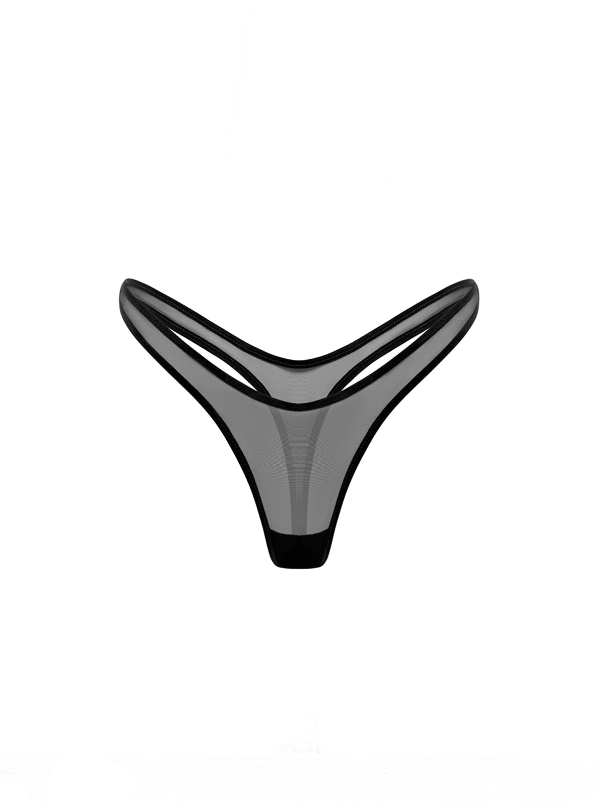 Salma Black Mesh Panties