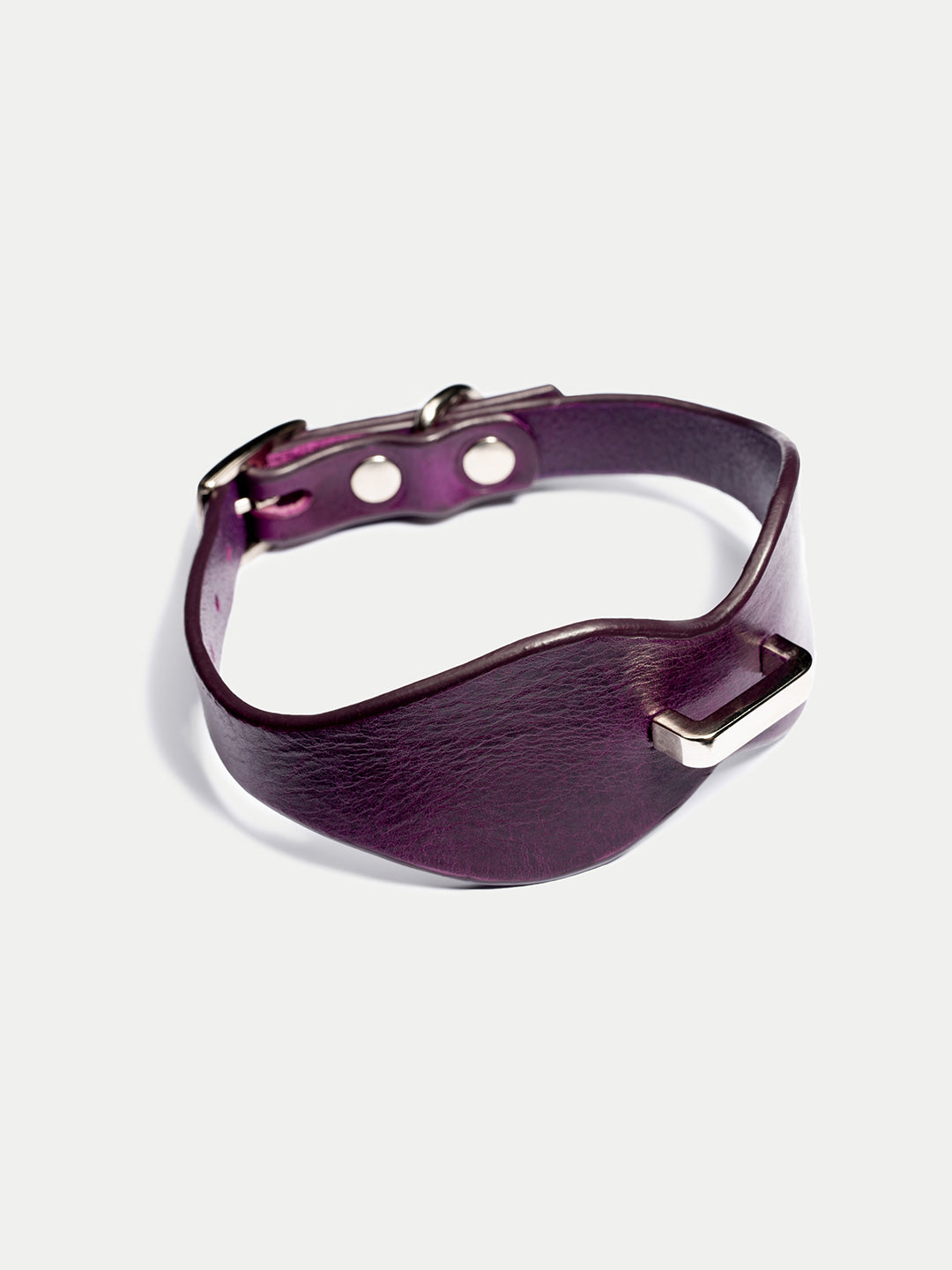 Fiby Leather Choker Purple