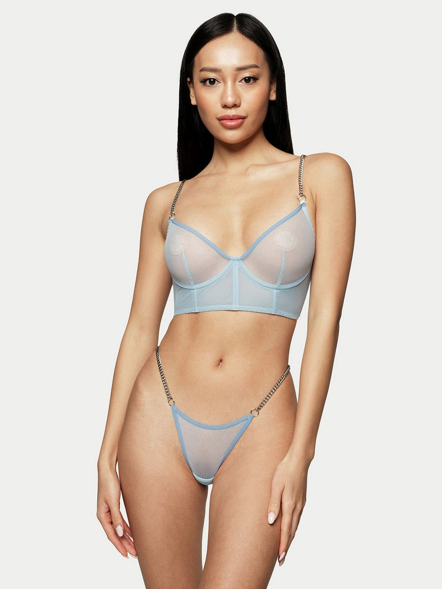 Megan Lingerie Set in Blue