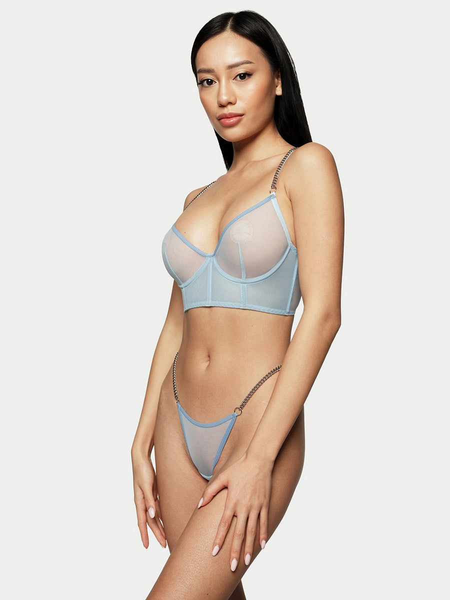 Megan Lingerie Set in Blue