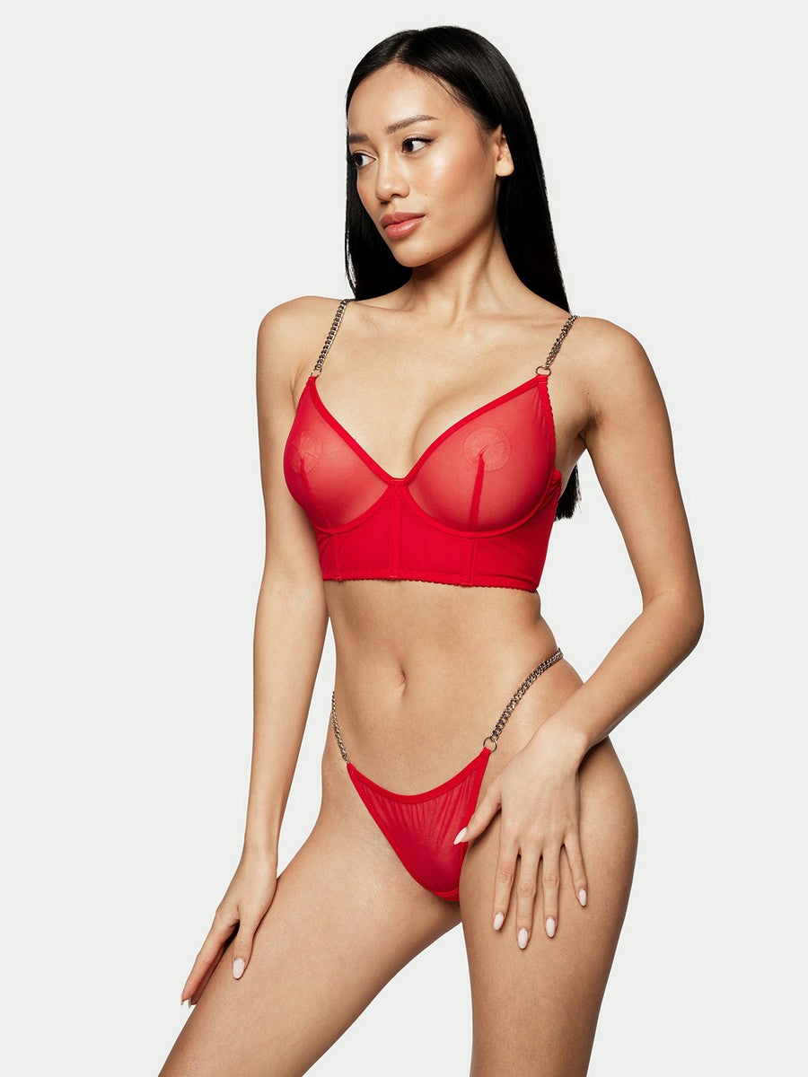 Megan Lingerie Set in Red