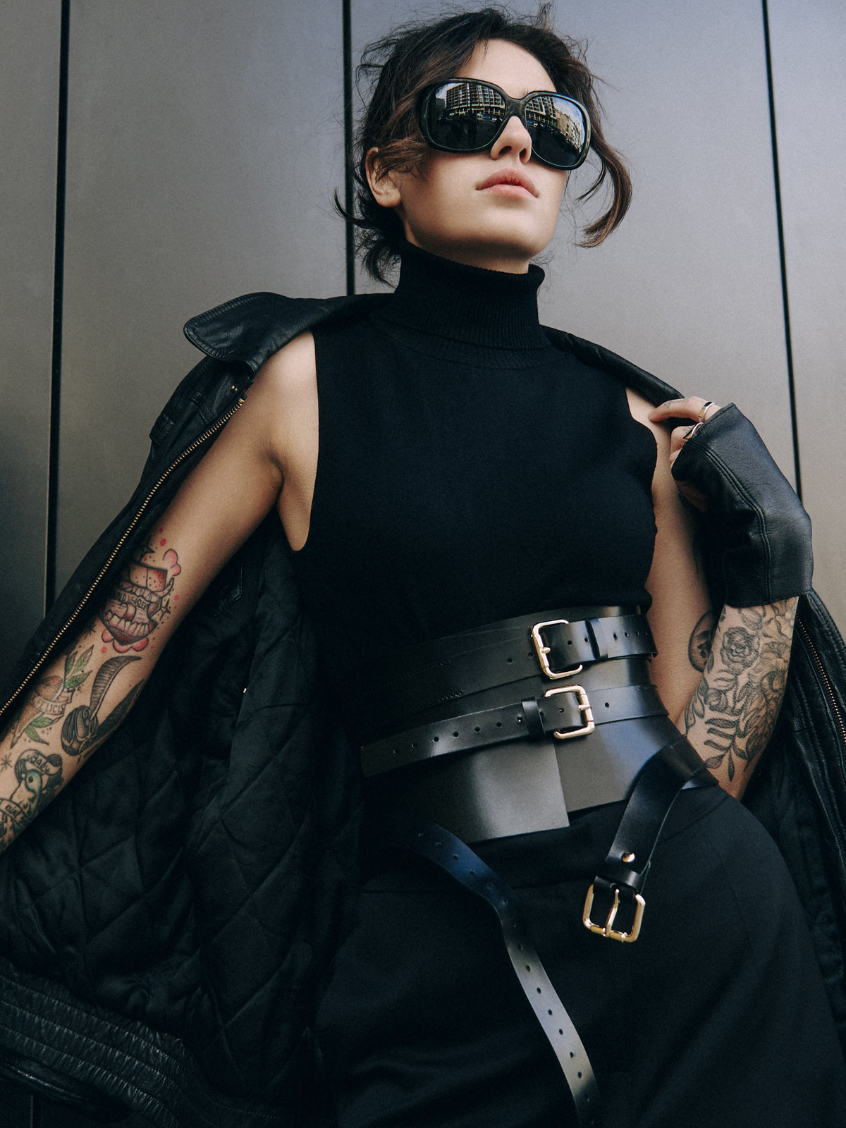 Corset en cuir Houx 