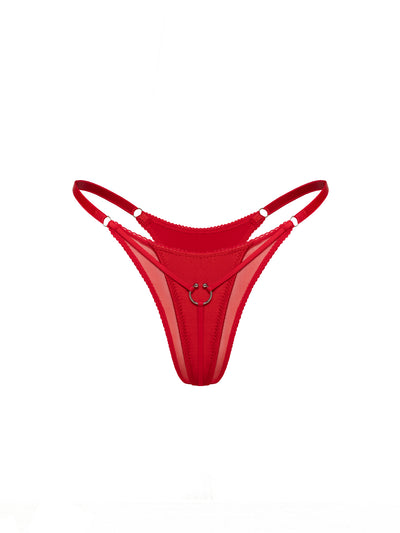 Baby Open-Crotch Panties Red