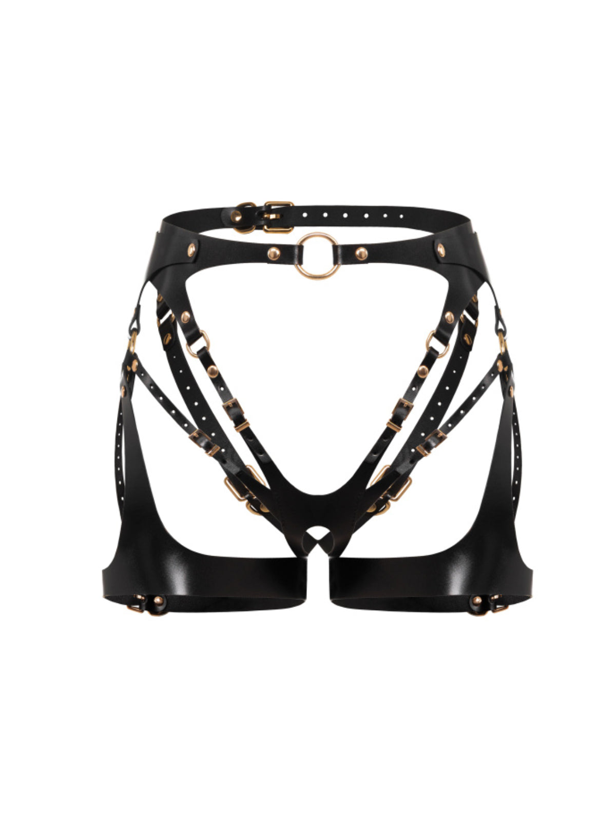 Eon Leather Crotchless Garter