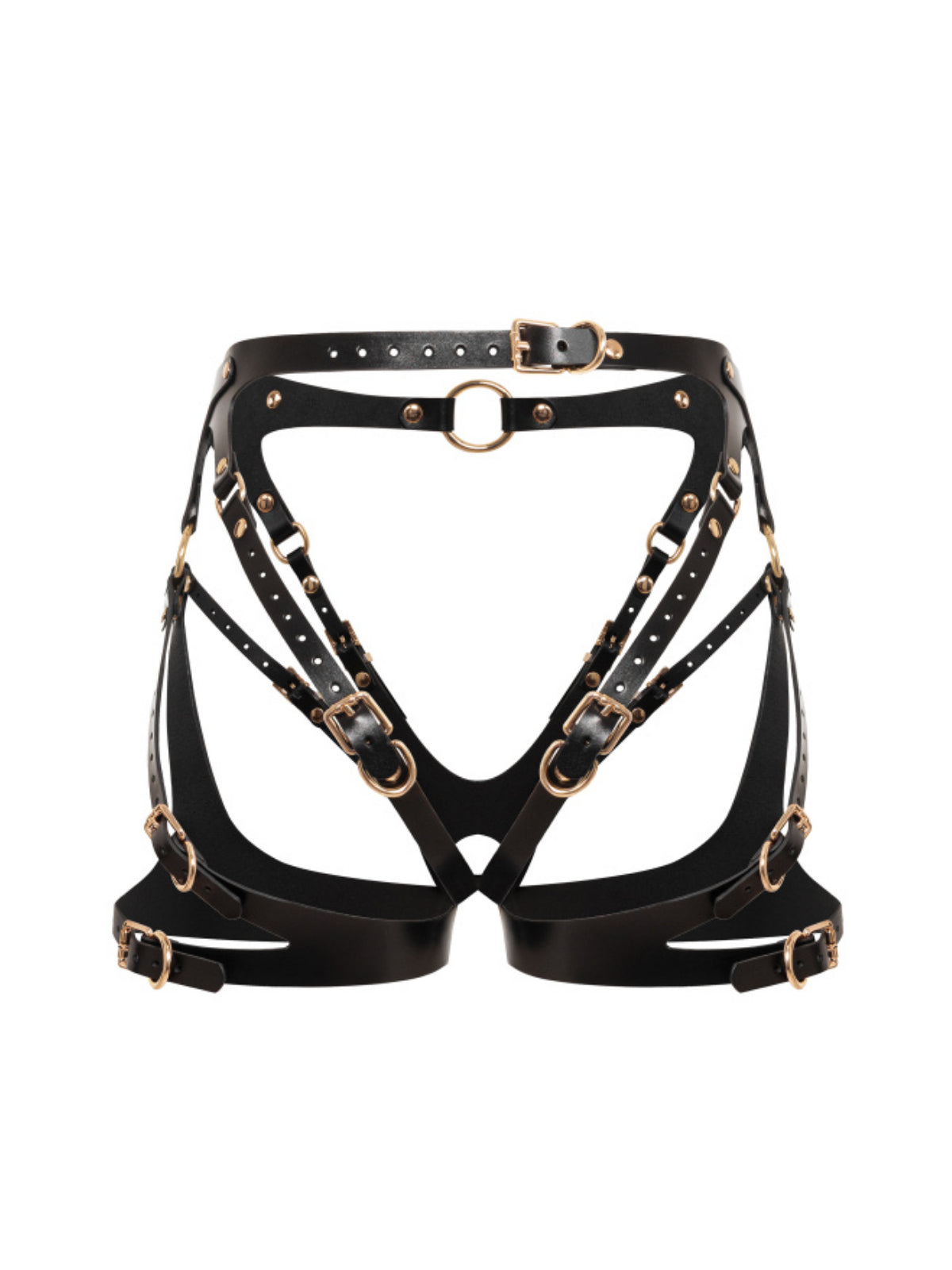 Eon Leather Crotchless Garter