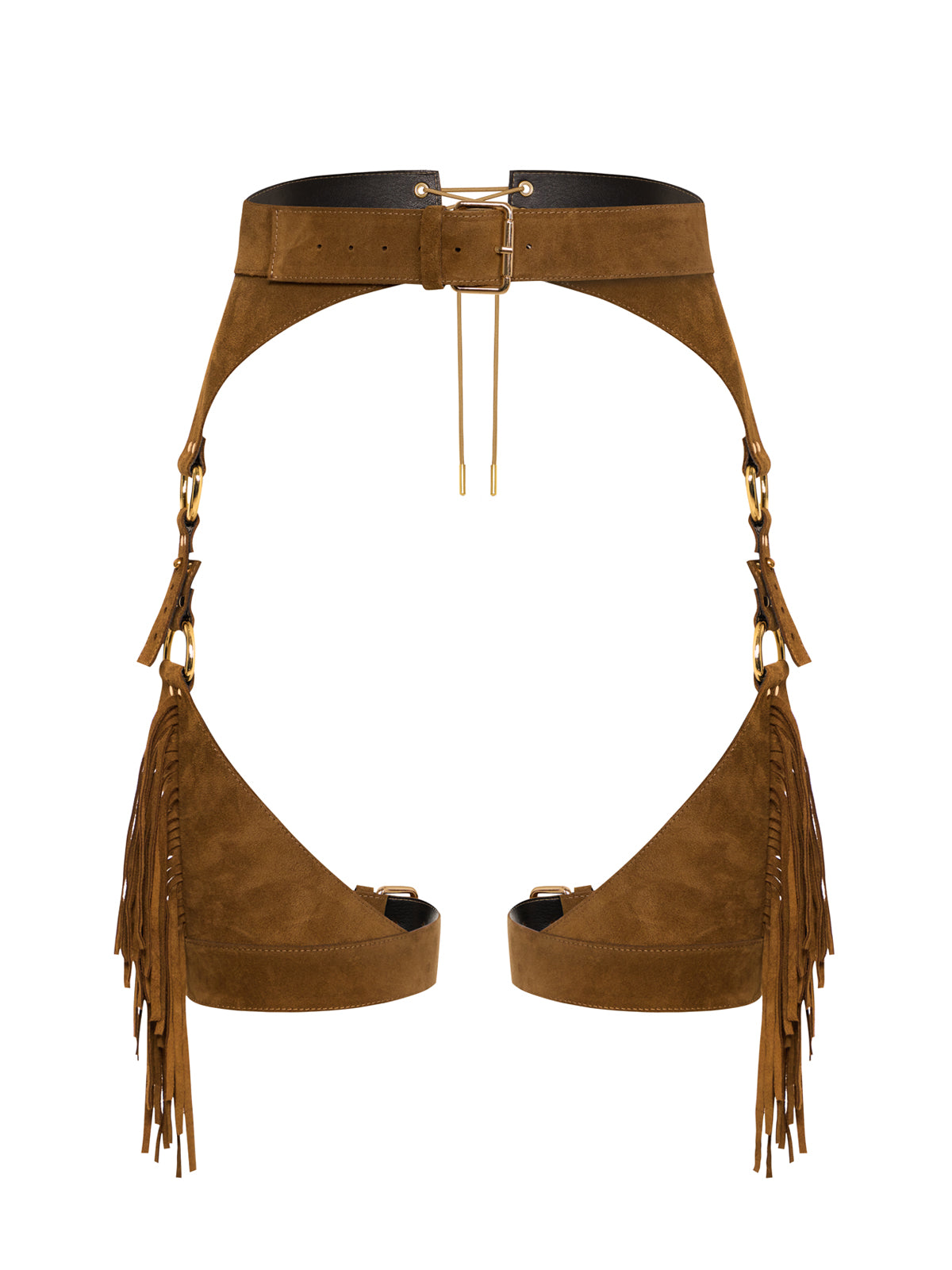 Saddle Up Suede Leather Garters