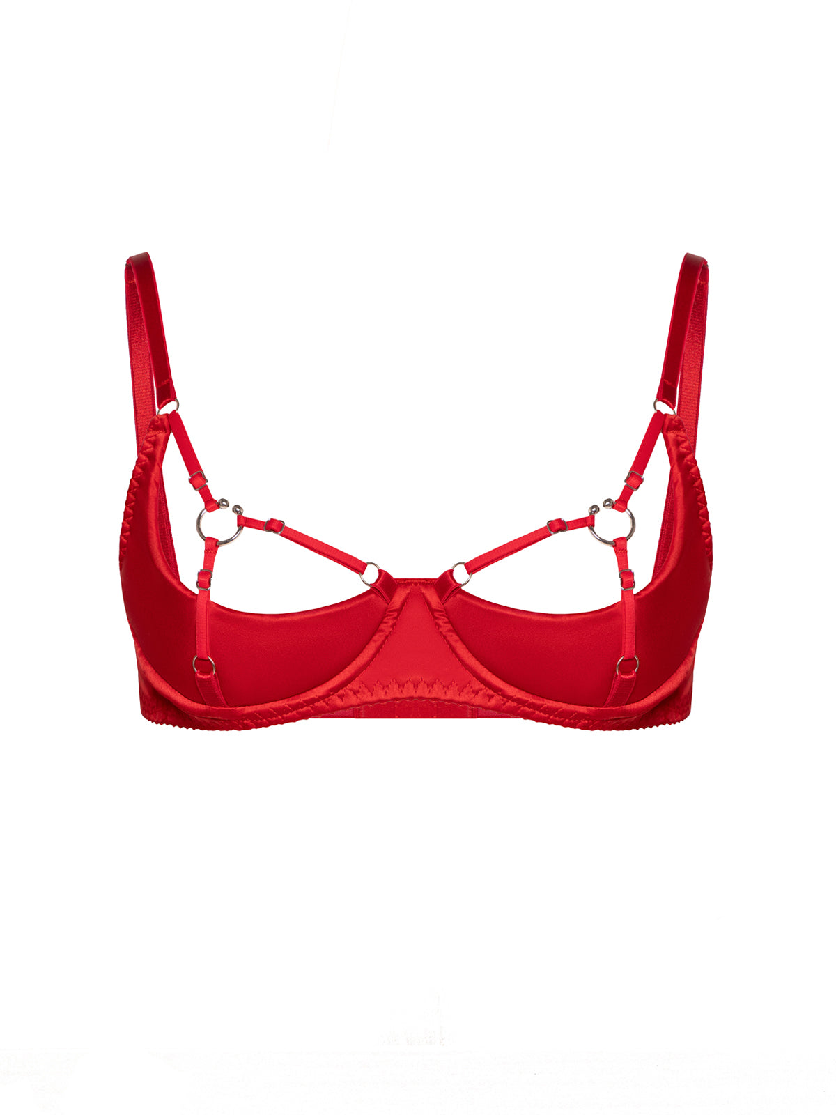Baby Open-Cup Bra Red