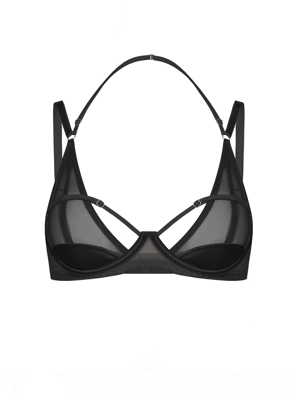 Merry Black Mesh Bra