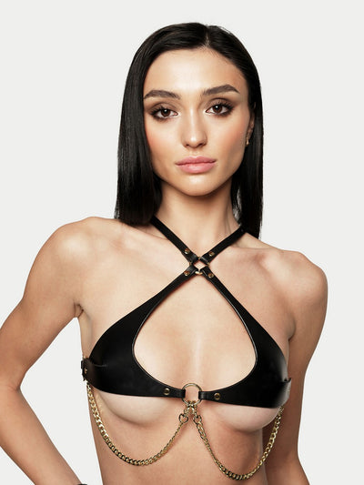 Lilit Leather Bra